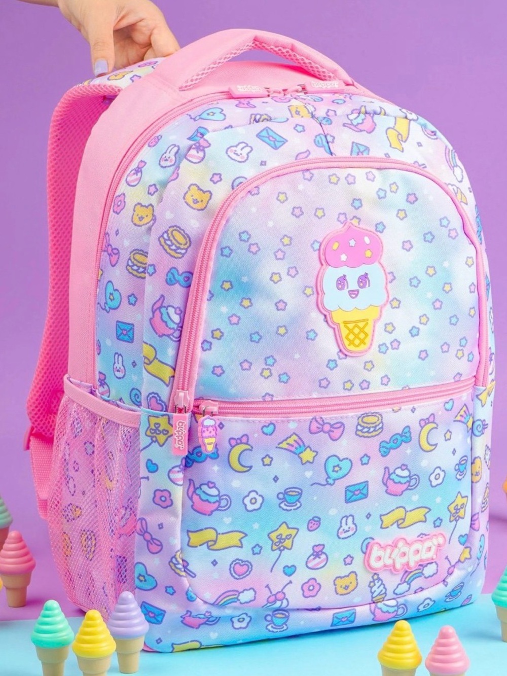 Blippo Ice Cream Pastel Kawaii Girls Backpack
